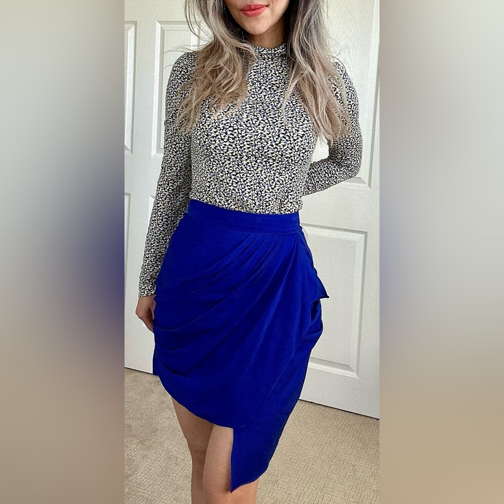 Elegant Blue Women's Skirt